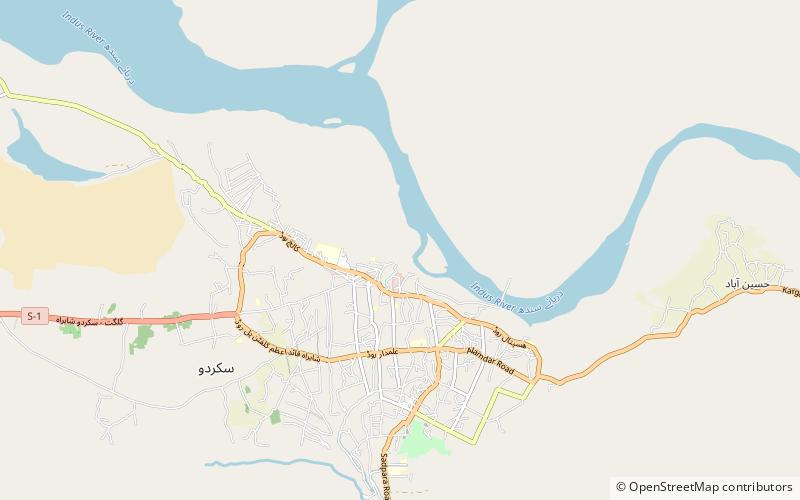 Skardu Fort location map