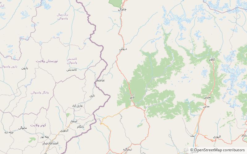 Lowari Pass location map