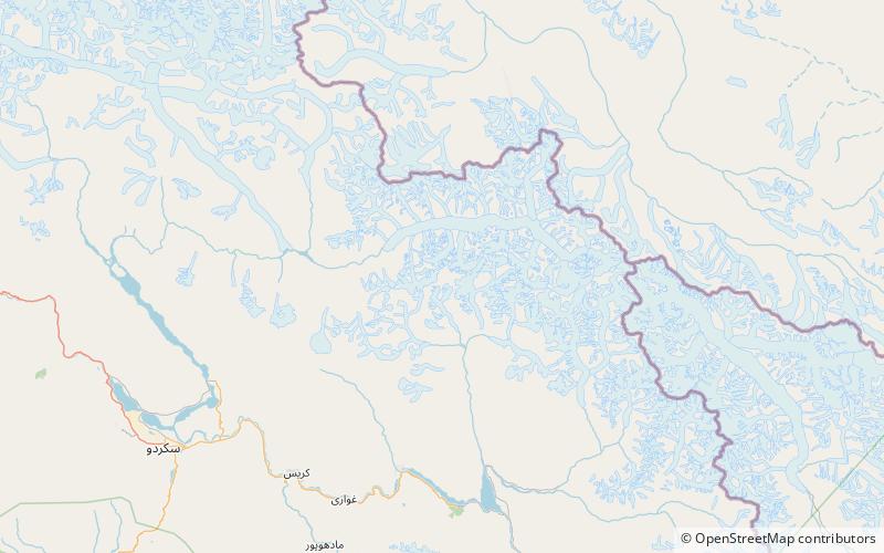 Masherbrum-Berge location map