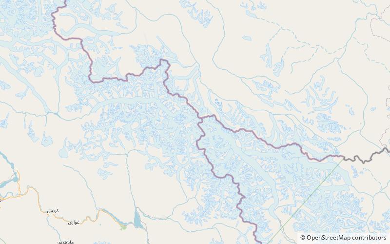 Vigne Glacier location map