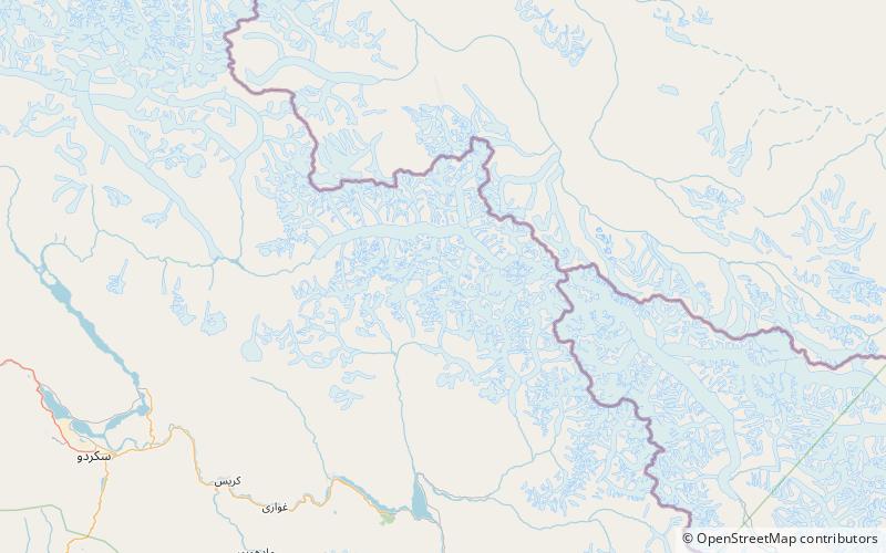 Gondogoro Pass location map