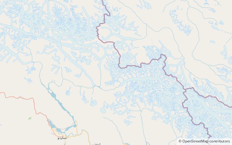 Trango Glacier location map