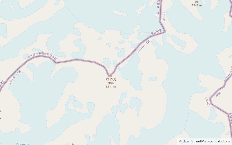 Mustagh Pass location map