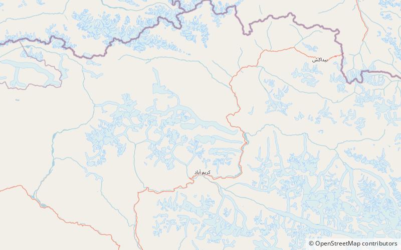 Batura Glacier location map