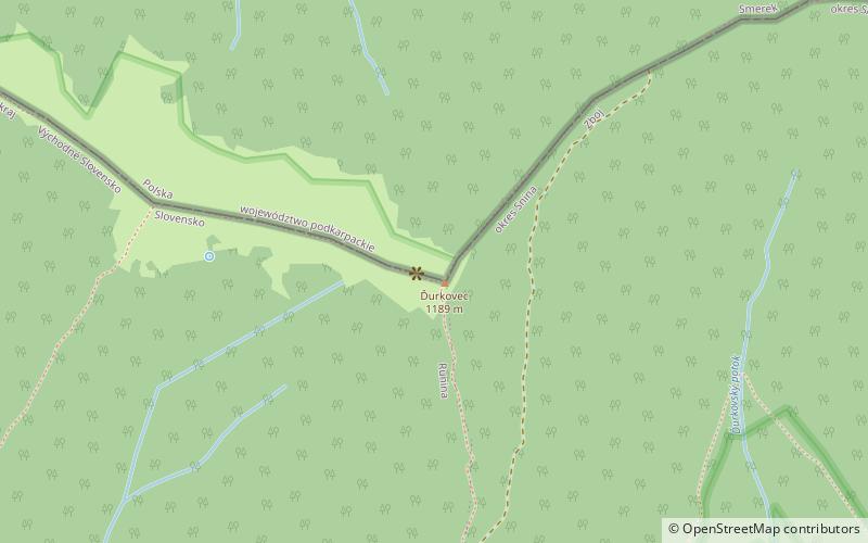 Ďurkovec mountain location map