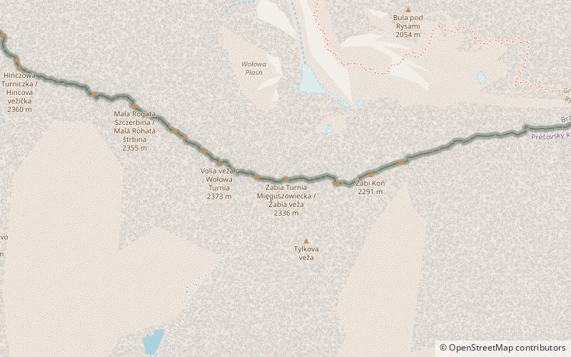 Żabia Turnia Mięguszowiecka location map