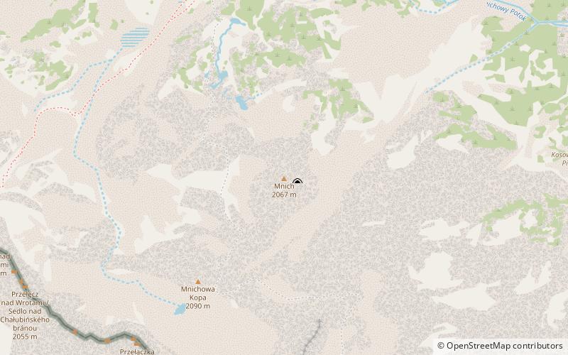 Mnich Mountain location map