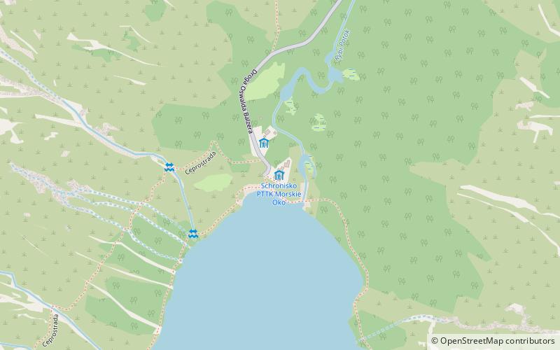 Schronisko PTTK Morskie Oko location map