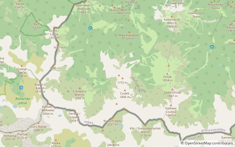 Trzydniowiański Wierch location map