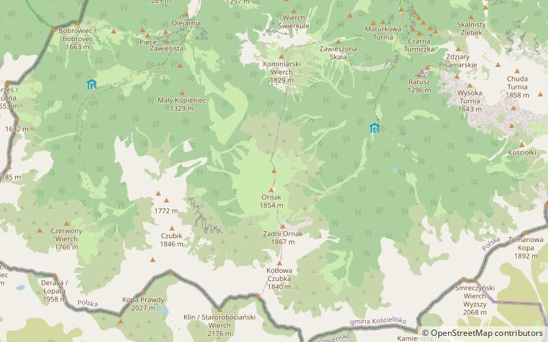 Suchy Wierch Ornaczański location map