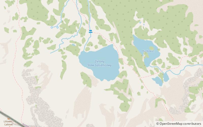 Zielony Staw Gąsienicowy location map
