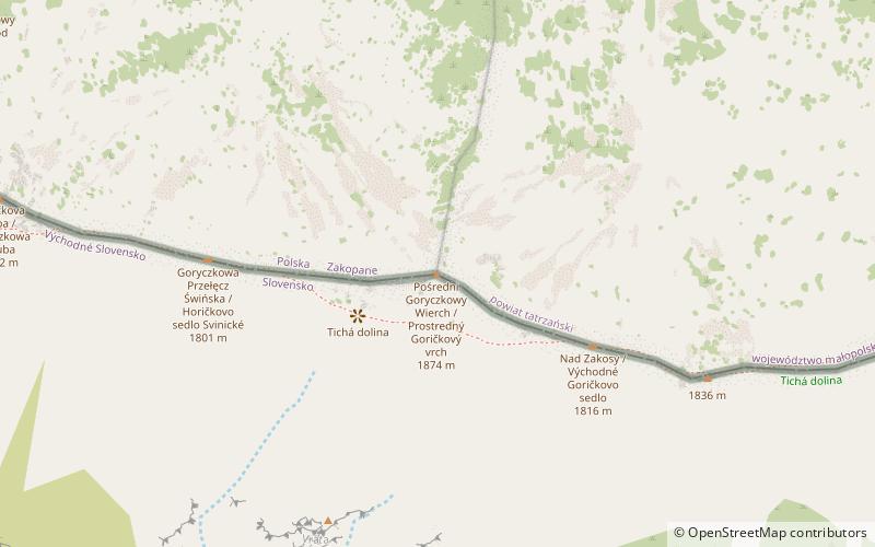 Pośredni Gorczykowy Wierch location map