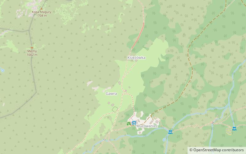 Gąsienicowa Valley location map