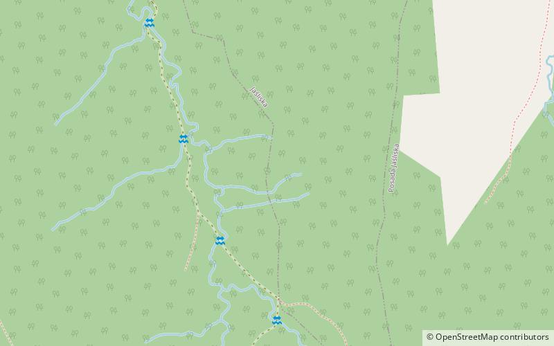 Jaśliska Landscape Park location map