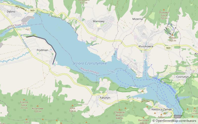 Lake Czorsztyn location map