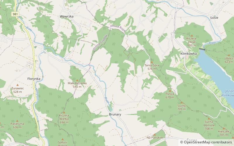 Brunary location map