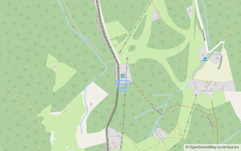 Schronisko na Soszowie Wielkim location map