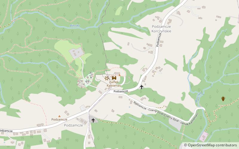 Kamieniec Castle location map