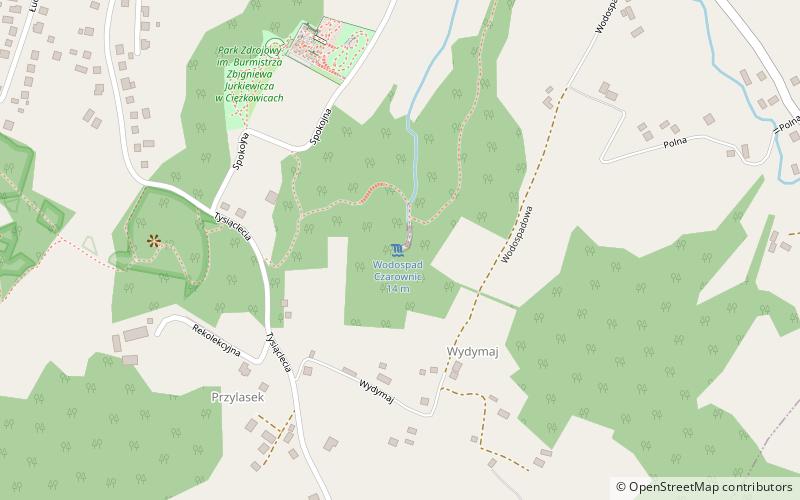 Wodospad Czarownic location map