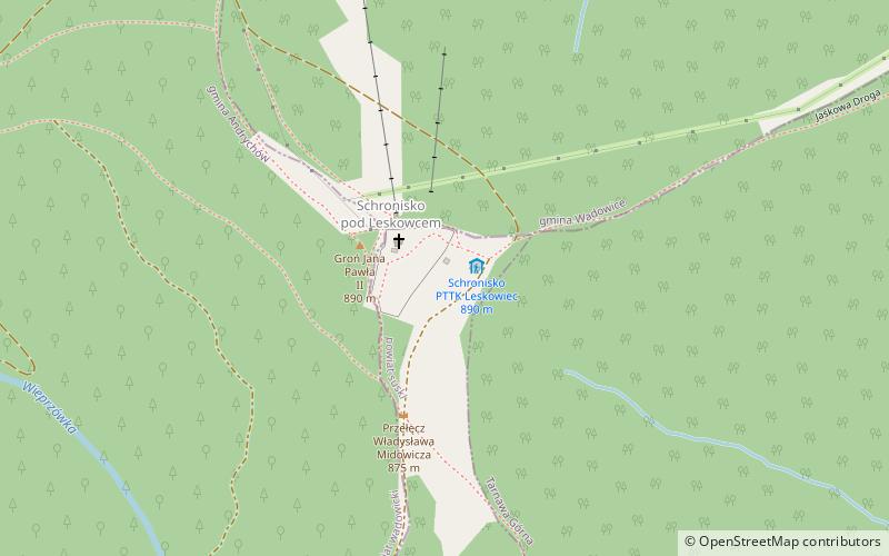 Groń Jana Pawła II location map