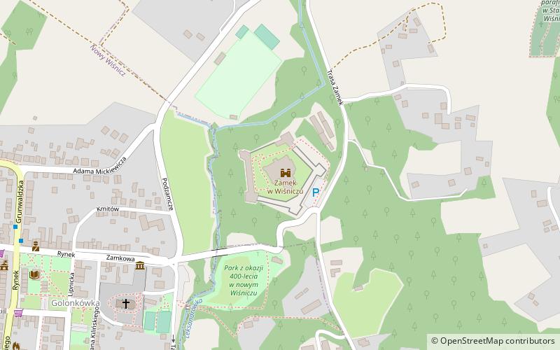 Zamek w Wiśniczu location map
