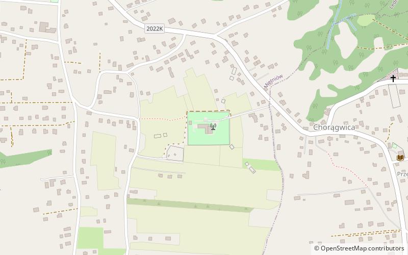 Choragwica transmitter location map
