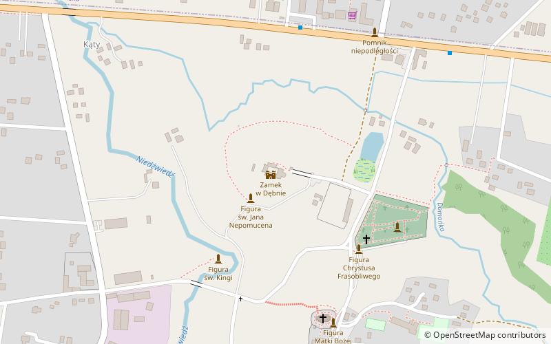 Zamek w Dębnie location map