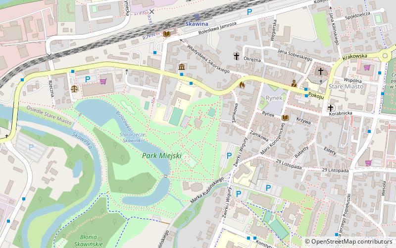 palacyk sokol skawina location map
