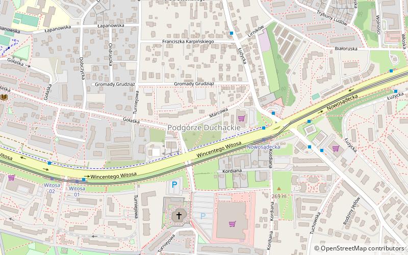 Podgórze Duchackie location map