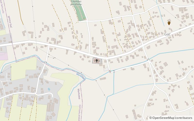 Kościół Wniebowzięcia Najświętszej Maryi Panny w Gaci location map