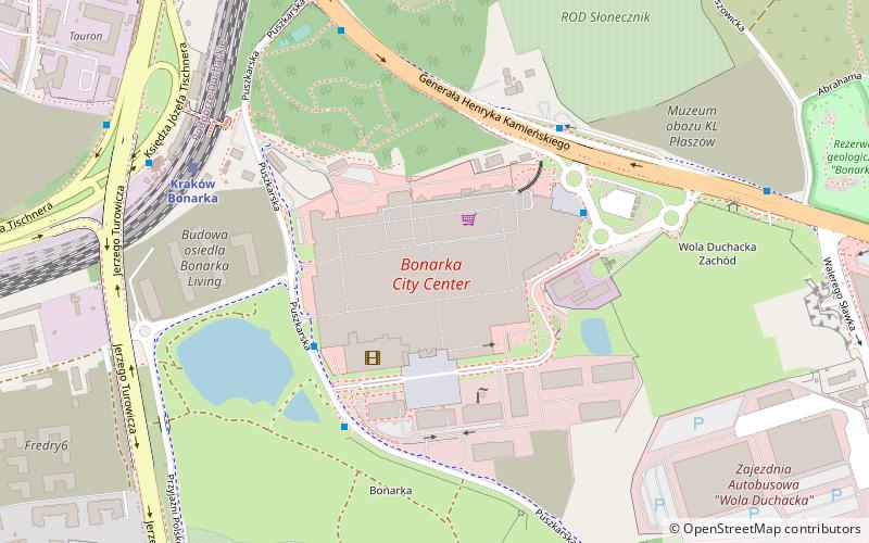 bonarka city center krakow location map