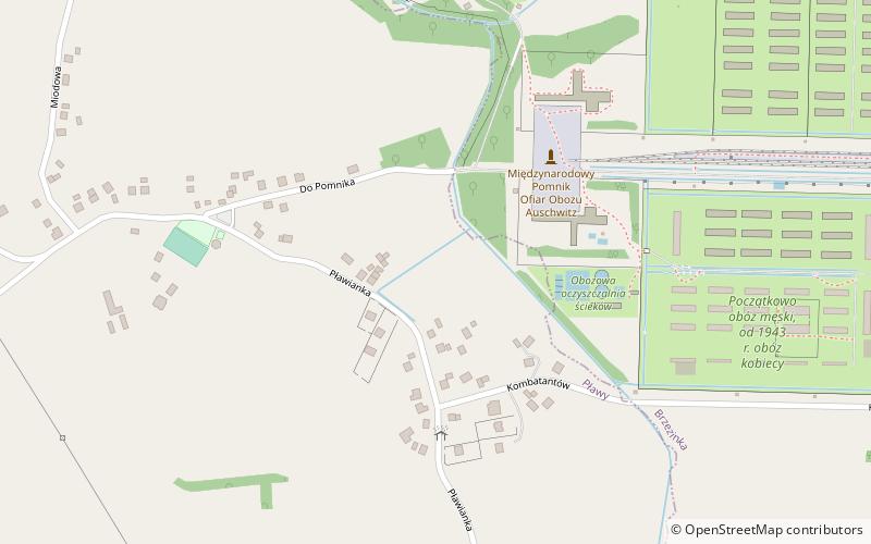 oswiecim basin auschwitz location map