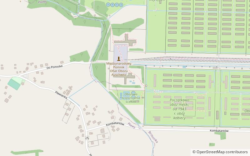 gas chamber crematory ii auschwitz birkenau location map