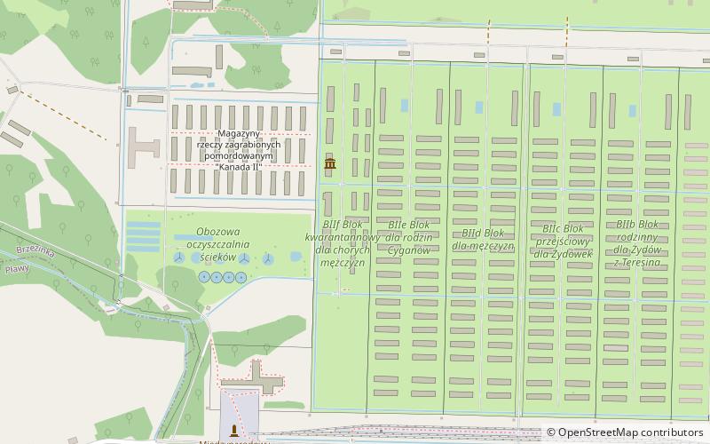 latrines and washrooms auschwitz birkenau location map