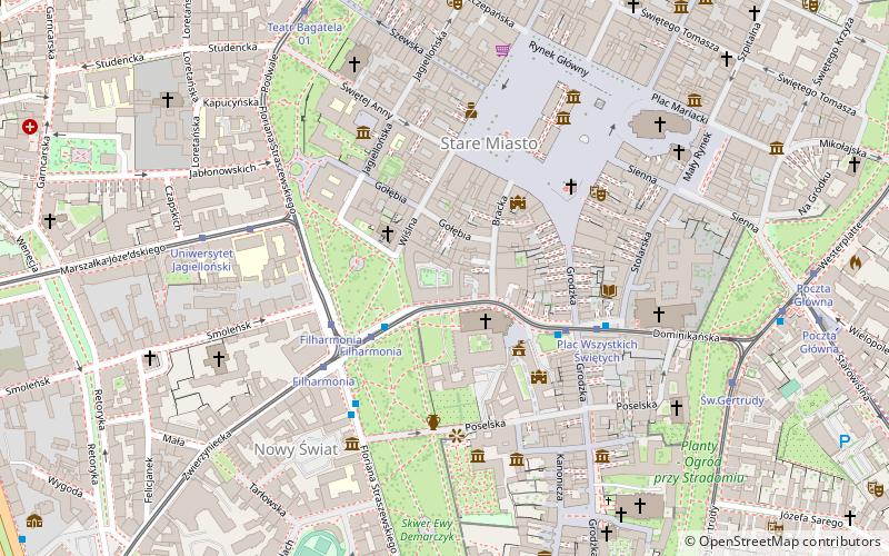 Université pontificale Jean-Paul II de Cracovie location map