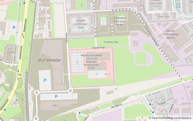 EXPO Kraków location map