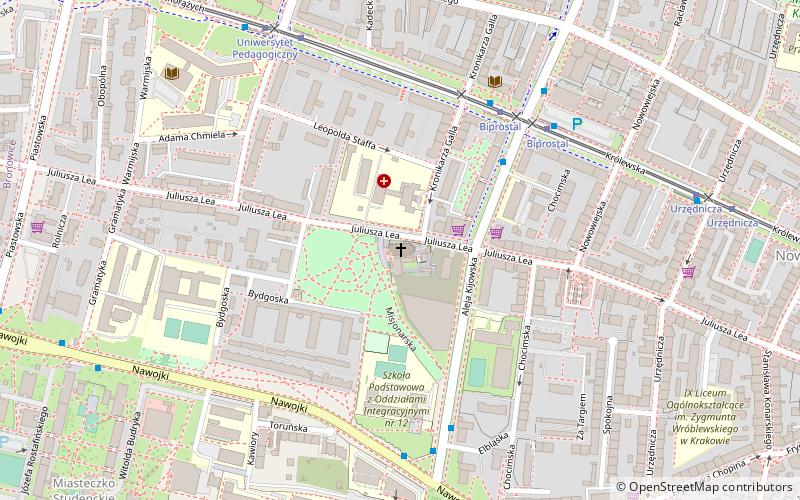 Lourdeskirche location map