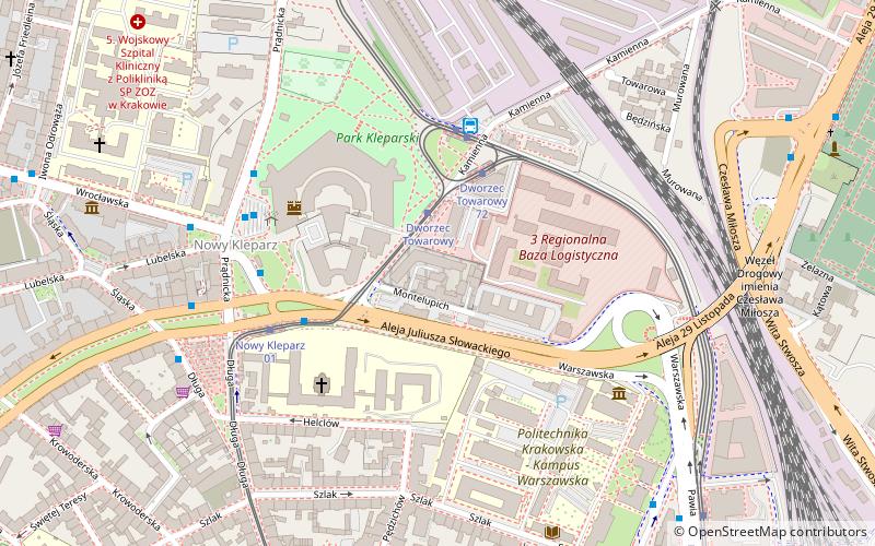 wiezienie montelupich krakow location map