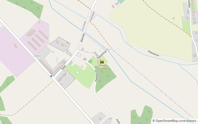 Zamek Chudów location map