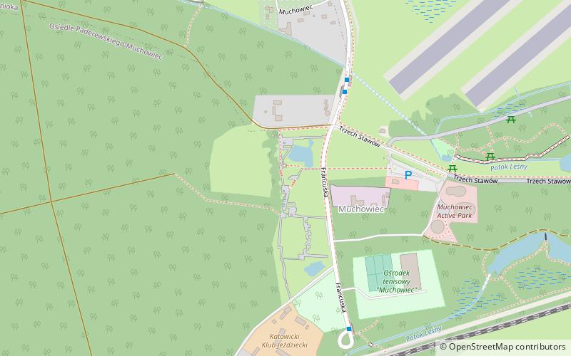 Katowice Forest Park location map