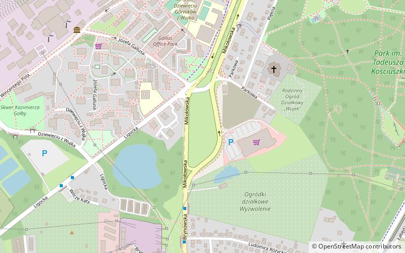 brynow katowice location map