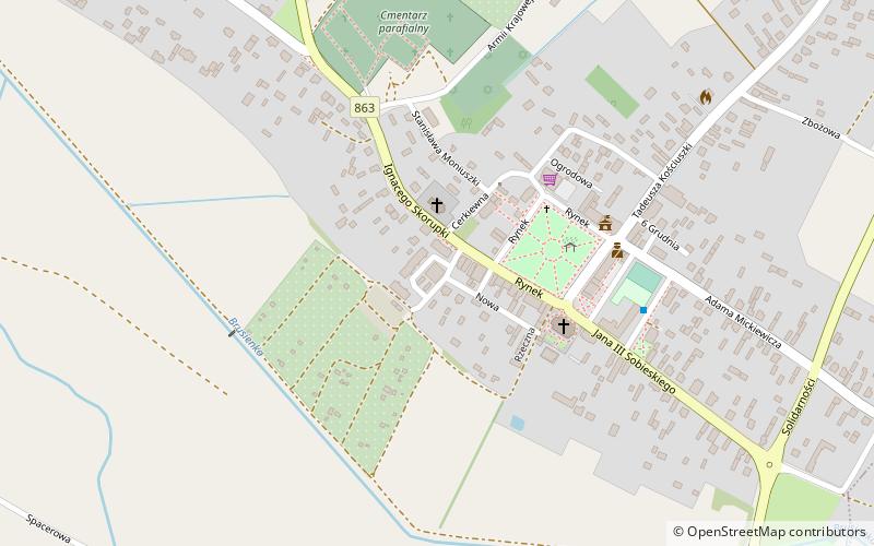 Synagoge location map