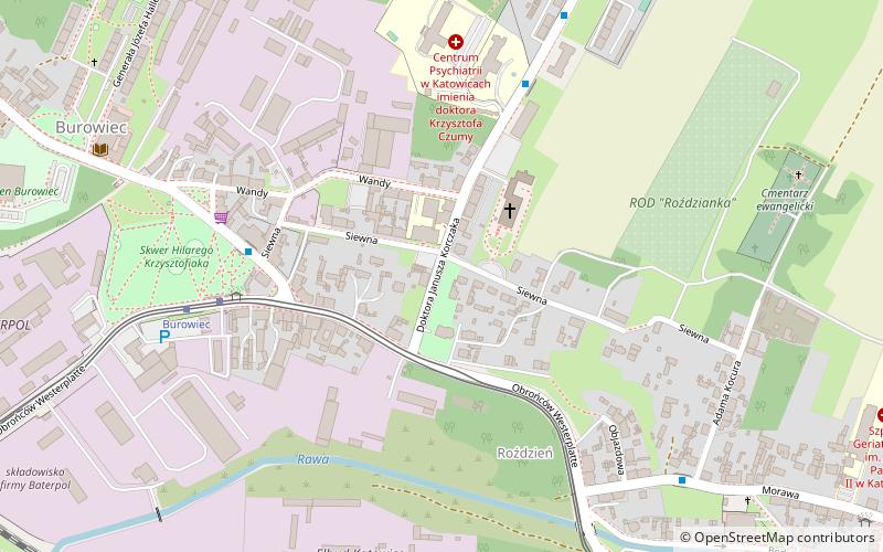 Szopienice-Burowiec location map