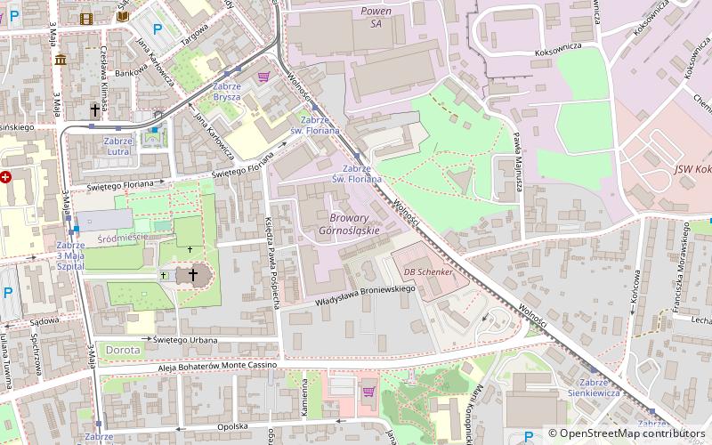 browary gornoslaskie zabrze location map