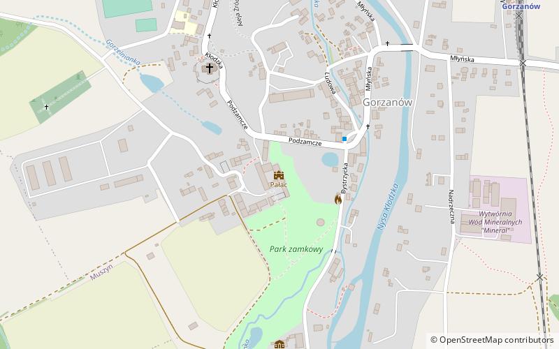 Gorzanów Castle location map