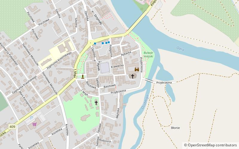 Krapkowice location map
