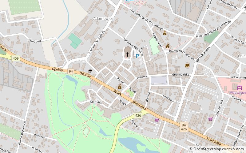 Strzelce Opolskie Town Hall location map