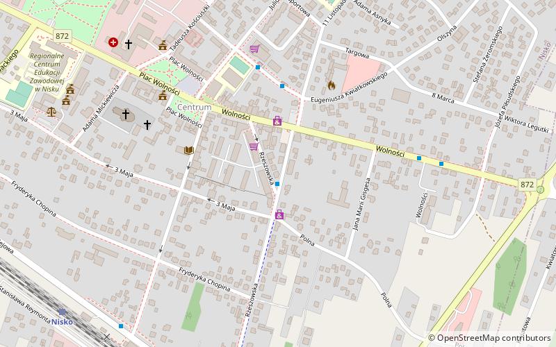 Nisko Synagogue location map