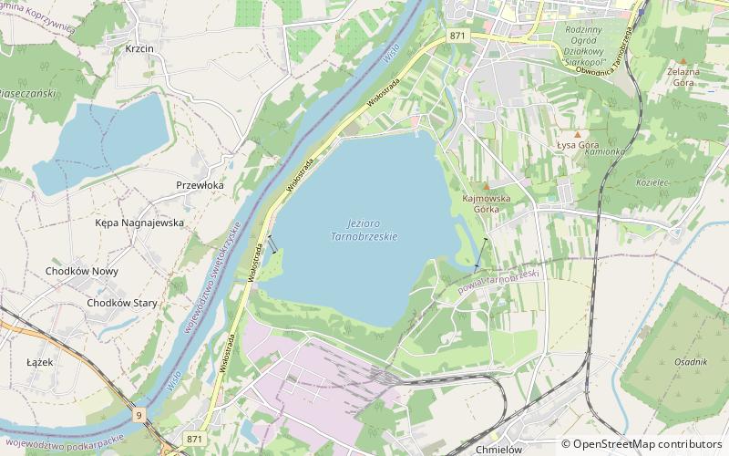Lake Tarnobrzeg location map