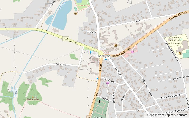 Kościół pw. Świętego Jacka i Świętej Marii Magdaleny w Kroczycach location map